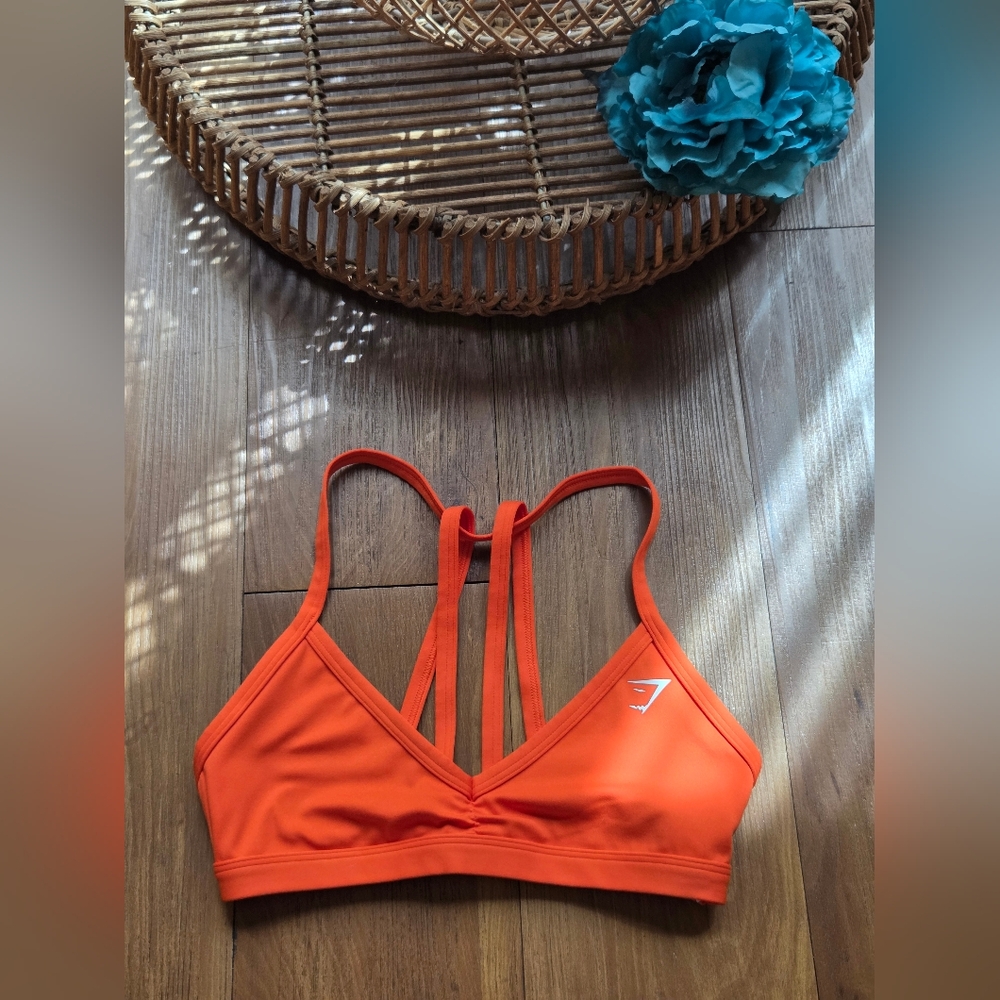 Gymshark Bold Orange Sports Bra NWOT